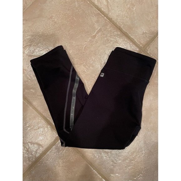 Fabletics Womens Rylie Capri Leggings Black Pockets Stretch UPF Protection XS - Picture 11 of 11